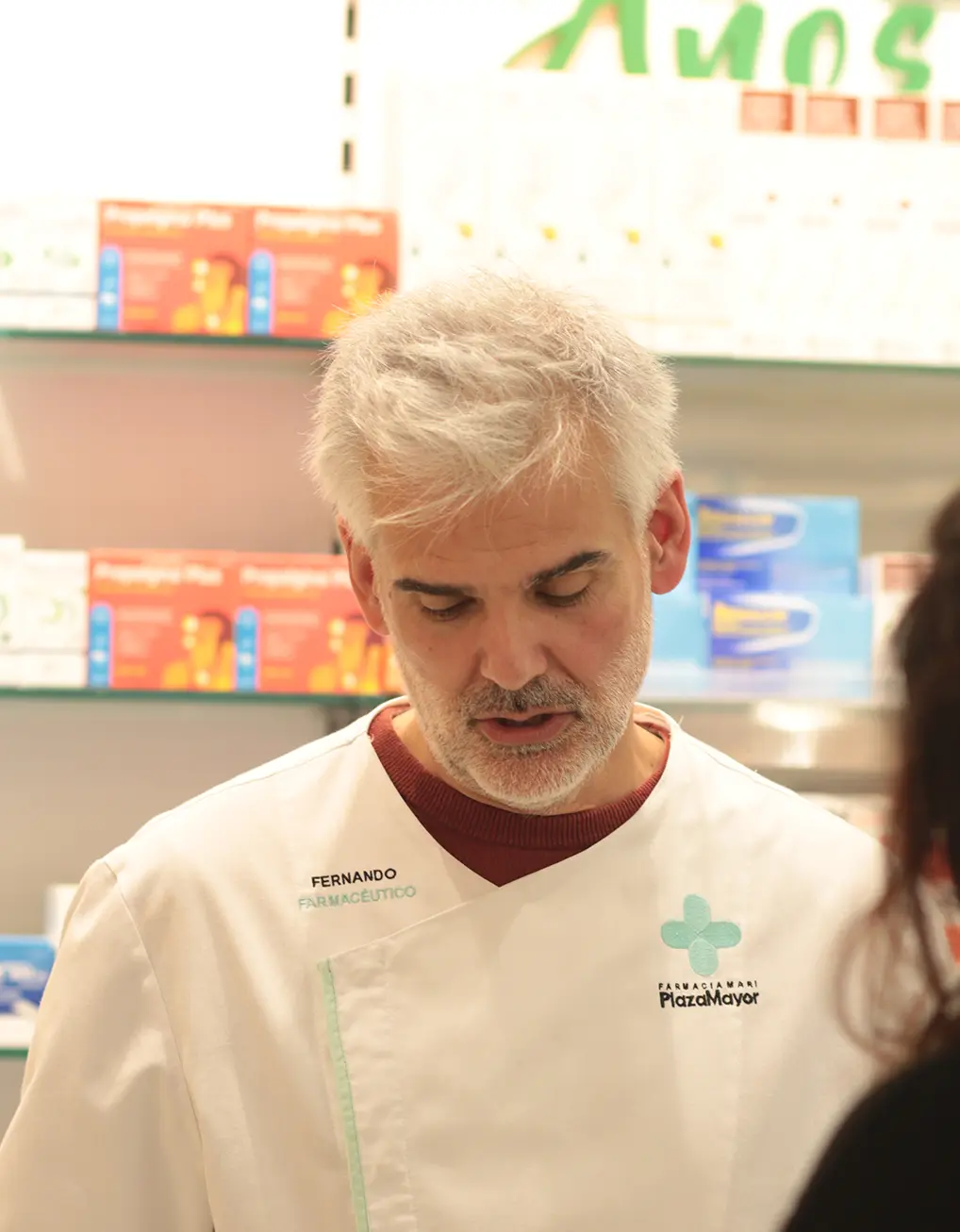 Fernando, encargado de realizar el Control de Tensión Arterial en Elda en Farmacia Plaza Mayor